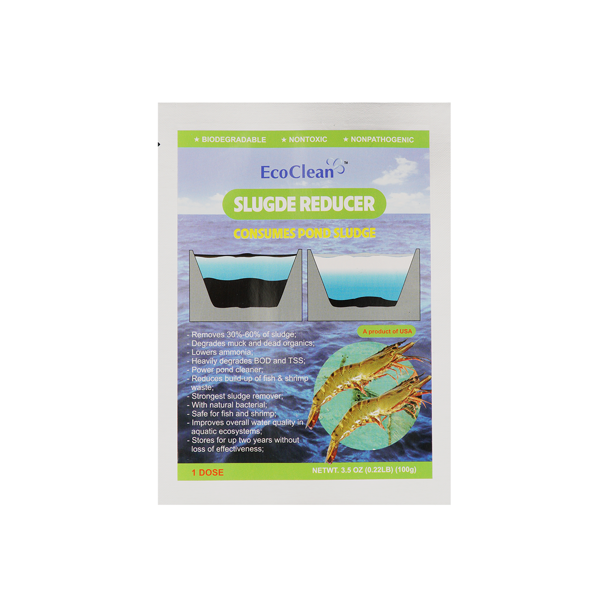 微生物学 EcoClean Sludge Reducer – 处理鱼塘、水族馆的底泥