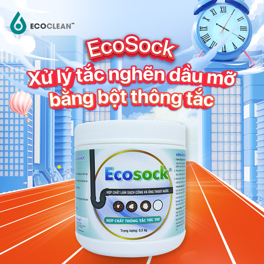 Ecosock 下水道疏通粉-极强疏通-盒装0.5kg