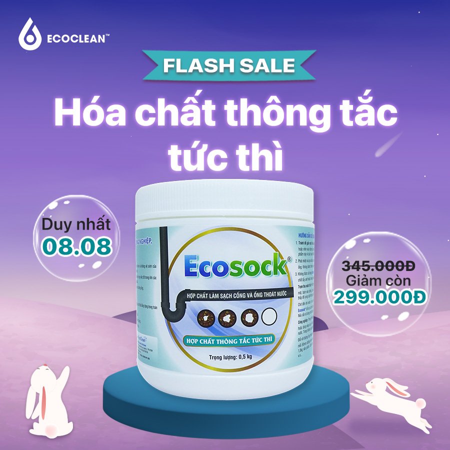 Ecosock 下水道疏通粉-极强疏通-盒装0.5kg