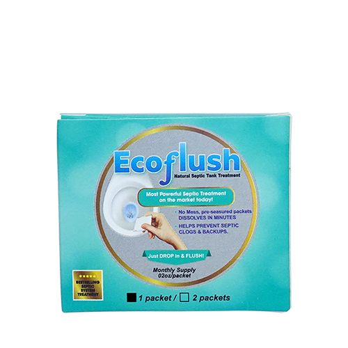 Vi Sinh Ecoflush Thông Tắc Bể Phốt, Đầy Bồn Cầu – 1 Gói