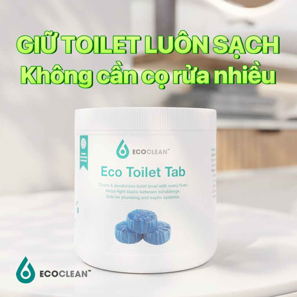 Hộp 10V Eco Toilet Tab – Viên Thả Làm Sạch, Khử Mùi Bồn Cầu