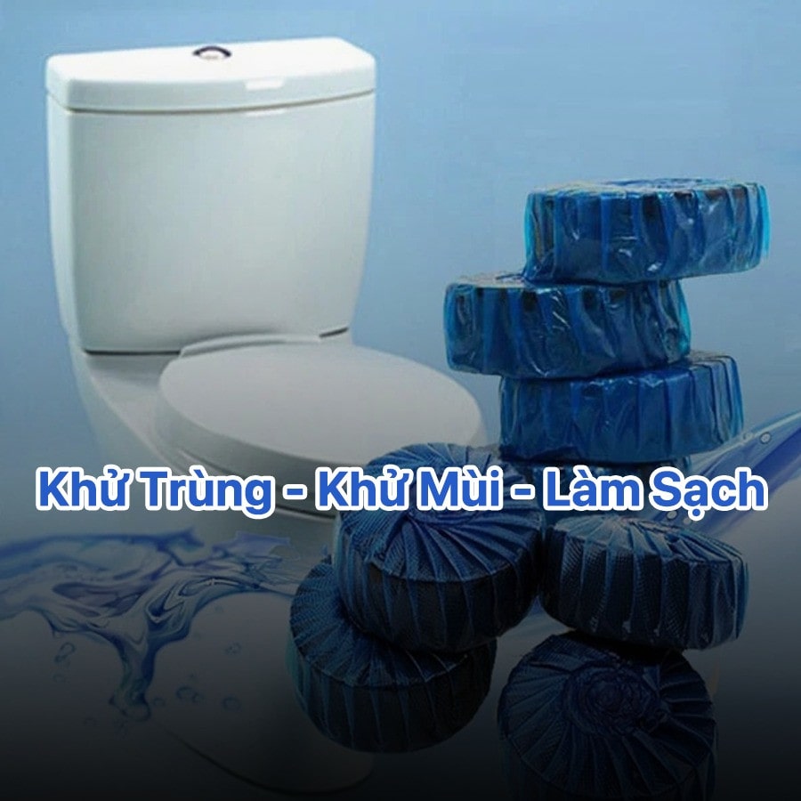 Hộp 10V Eco Toilet Tab – Viên Thả Làm Sạch, Khử Mùi Bồn Cầu
