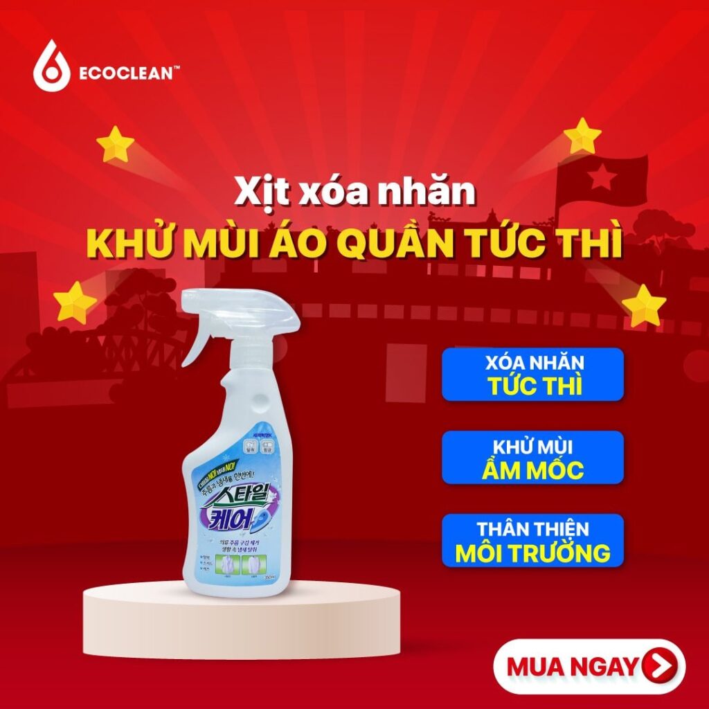 Xịt Xóa Nhăn Trên Áo Quần Fabric Softener