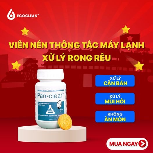 Viên Nén Thông Tắc Đường Ngưng Máy Lạnh – Pan Clear