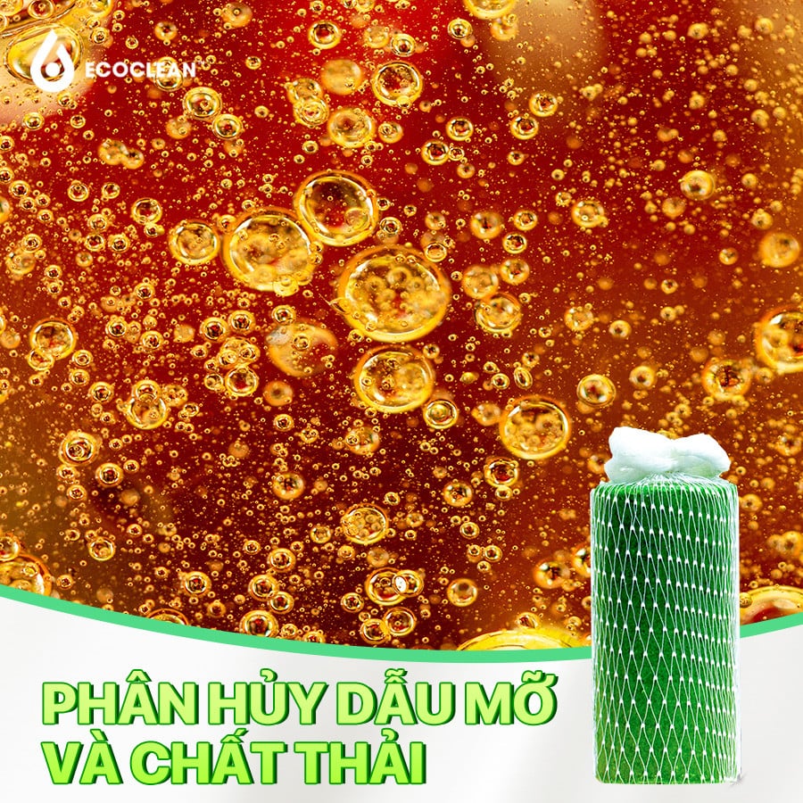 Vi Sinh Ăn Mỡ EcoRope (Dạng Khối) – Dùng Trong Bể Mỡ, Hố Thu