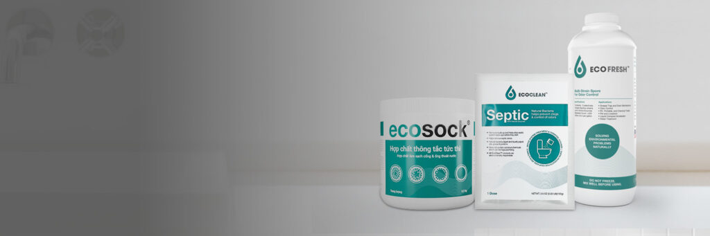 Combo Bột Thông Tắc EcoSock, Vi Sinh Ăn Mỡ EcoClean FOG