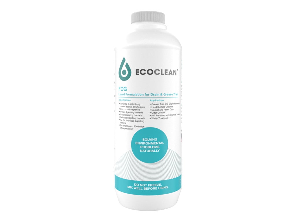 Vi sinh ăn mỡ - thông tắc đường ống EcoClean FOG 1 lít