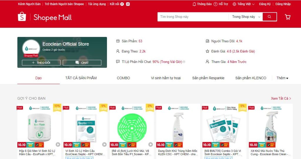 trang-thuong-mai-dien-tu-cua-ecoclean-vietnam